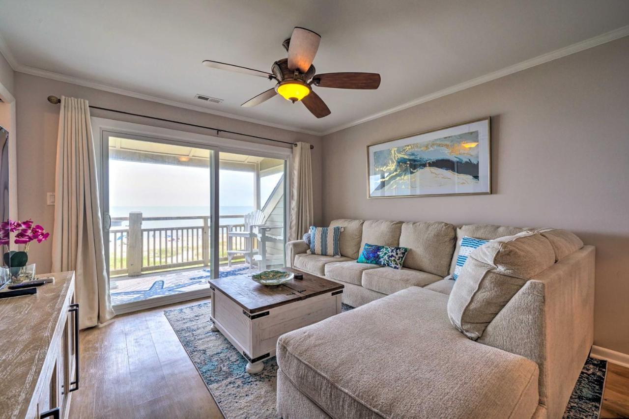 Beachfront Condo With Unobstructed Ocean Views! Oak Island Ngoại thất bức ảnh