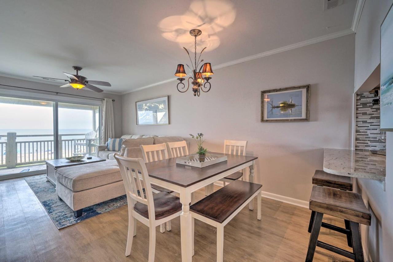 Beachfront Condo With Unobstructed Ocean Views! Oak Island Ngoại thất bức ảnh