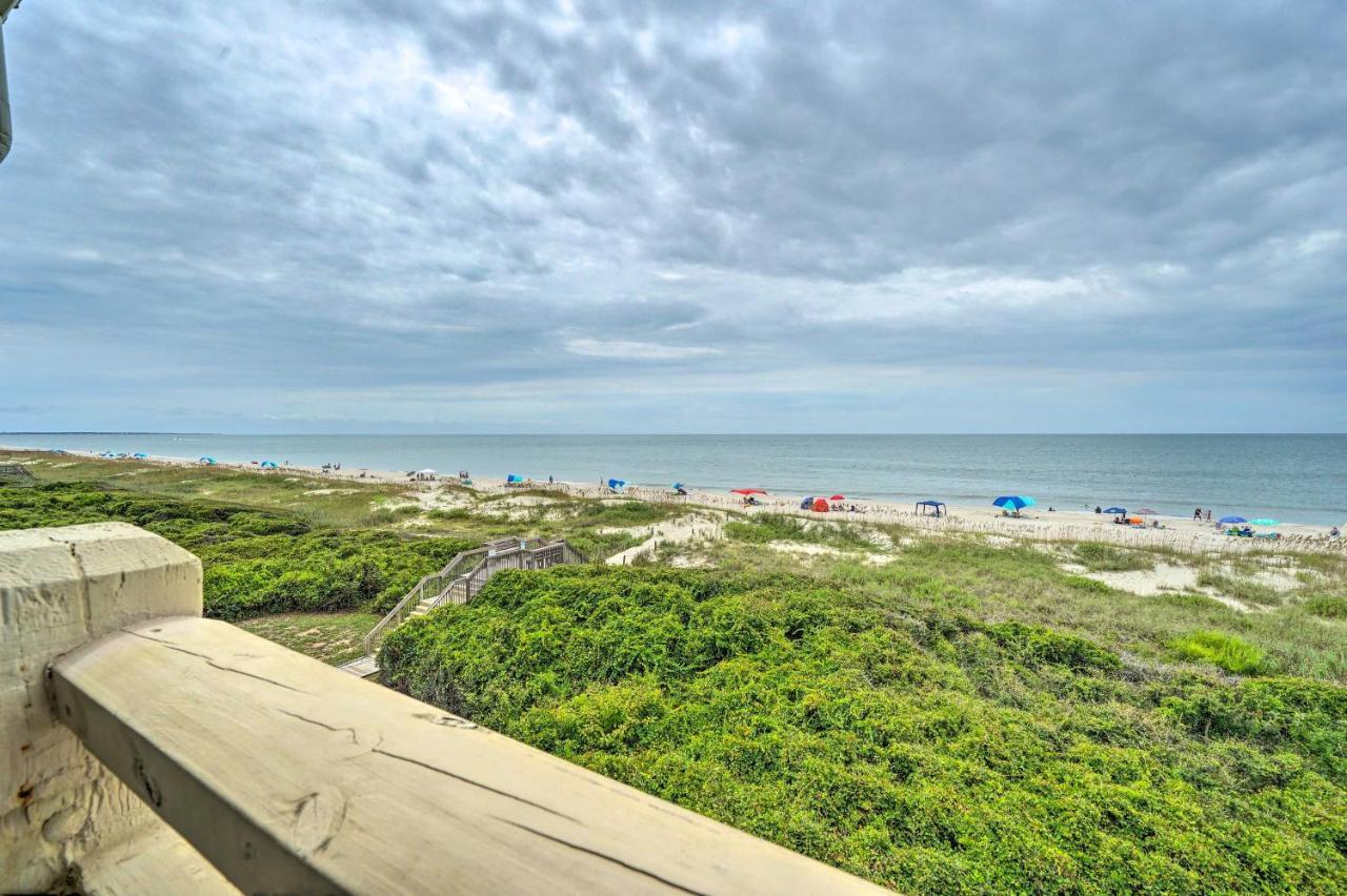 Beachfront Condo With Unobstructed Ocean Views! Oak Island Ngoại thất bức ảnh